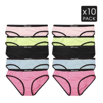 Frank and Beans Bikini  10 Pack 2 of Each Colour Medium Undie Packs